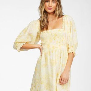 Billabong Yellow Floral Dress